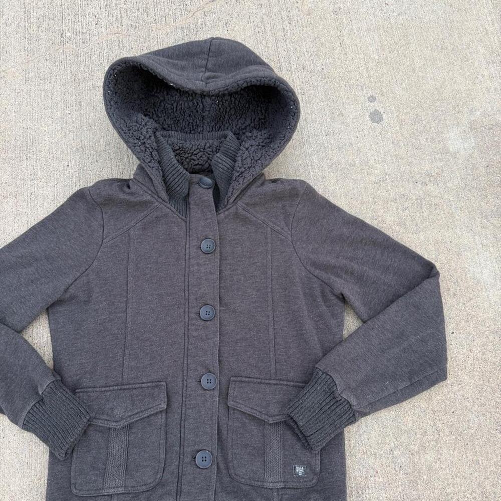 Y2k billabong sherpa lined hoodie medium
